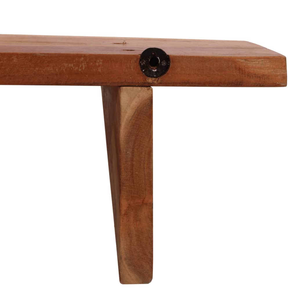 væghylder 2 stk. 110x20x18 cm massivt akacietræ