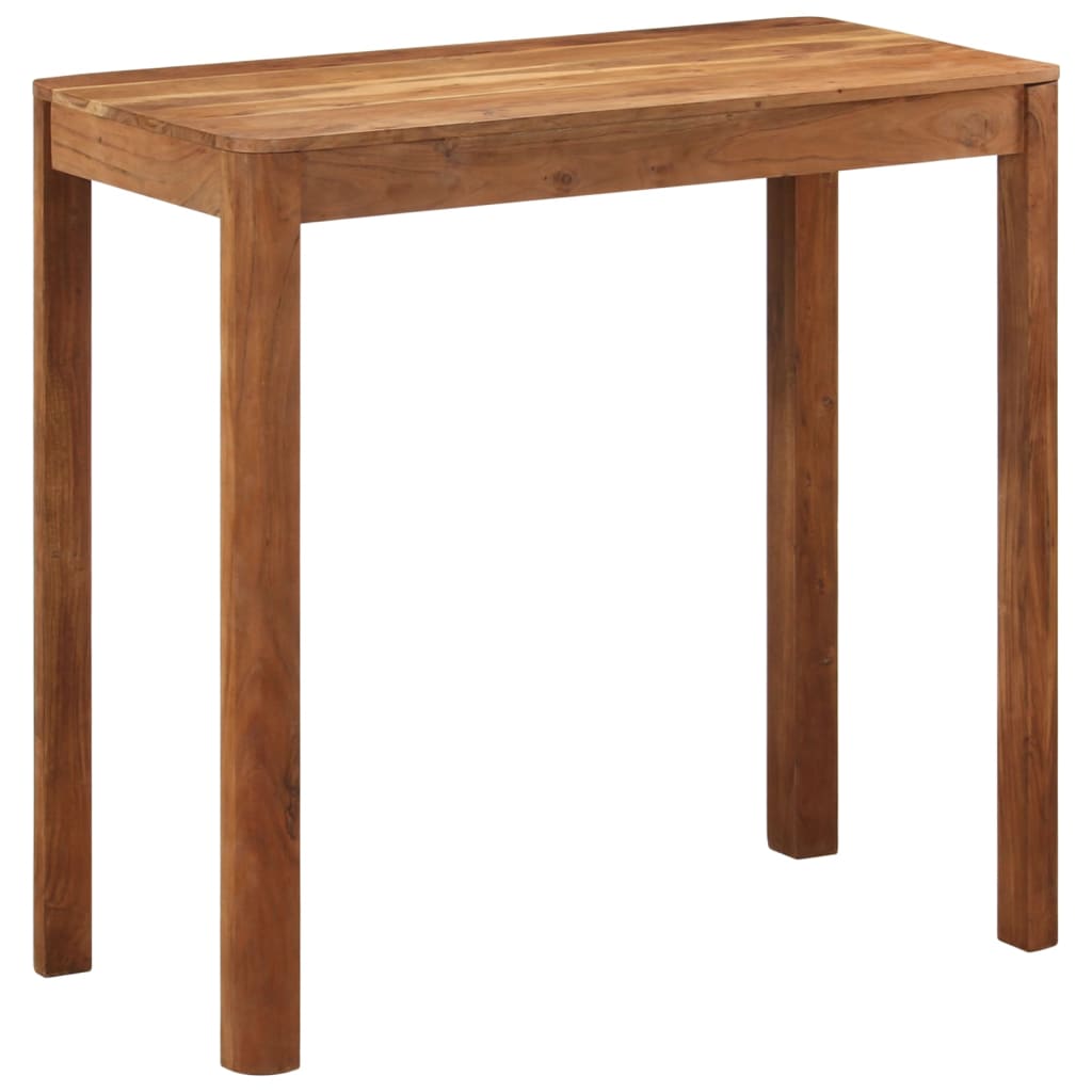 barbord 110x55x106 cm massivt akacietræ med honningfinish billede