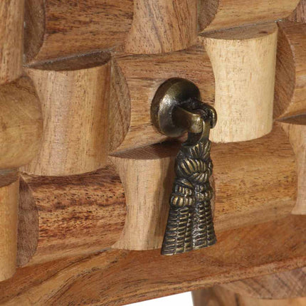 skrivebord 110x50x76 cm massivt akacietræ