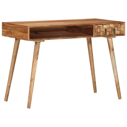 skrivebord 110x50x76 cm massivt akacietræ