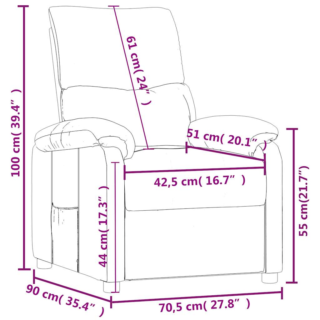 lænestol stof mørkegrå