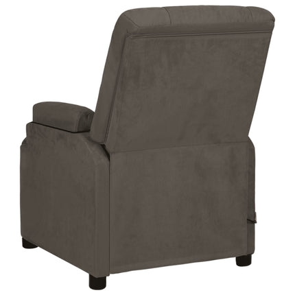 massagestol mikrofiberstof mørkegrå