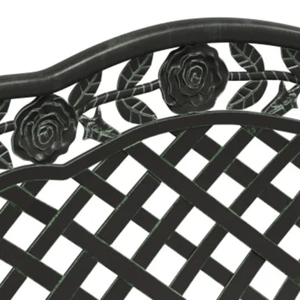 havebænk 108 cm støbt aluminium grøn