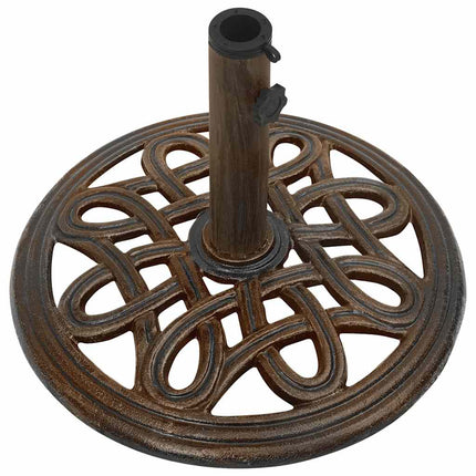 parasolfod 40x40x32 cm støbejern bronzefarvet