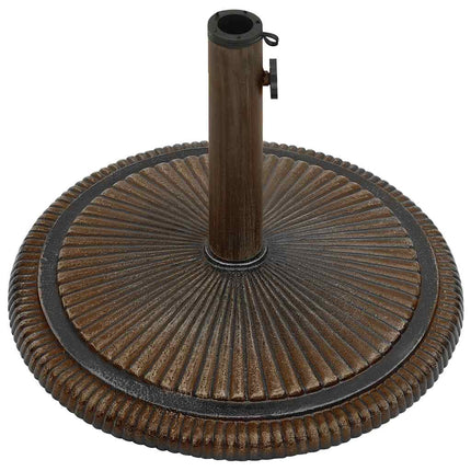 parasolfod 45x45x30 cm støbejern bronzefarvet
