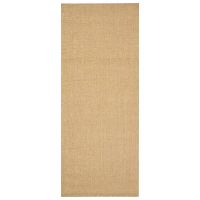 gulvtæppe 100x250 cm naturlig sisal