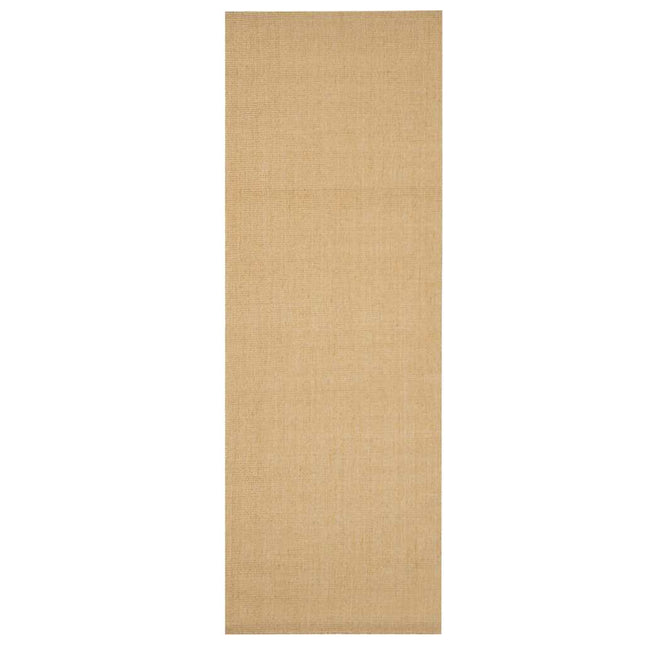 gulvtæppe 100x300 cm naturlig sisal sandfarvet
