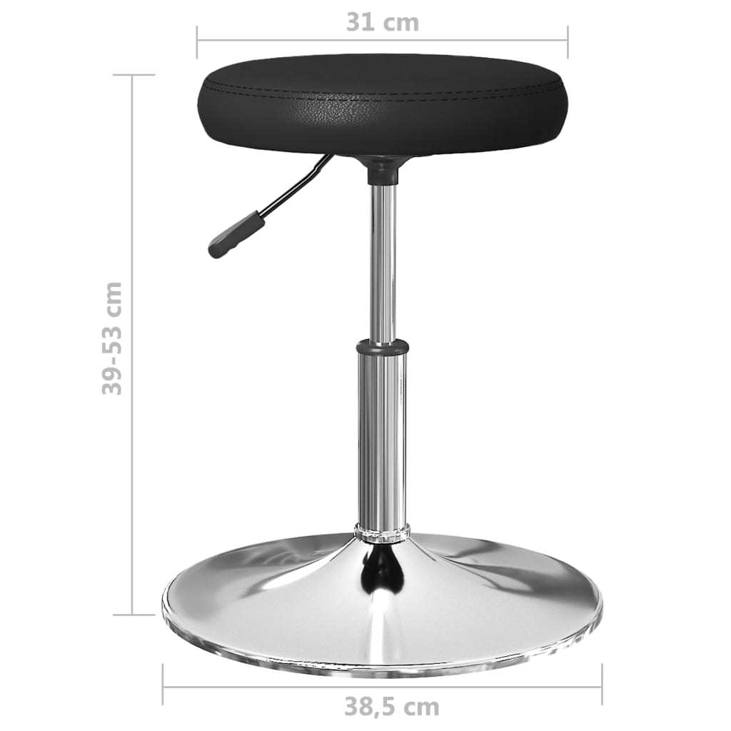 spisebordsstole 6 stk. kunstlæder sort