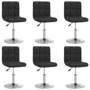 spisebordsstole 6 stk. kunstlæder sort