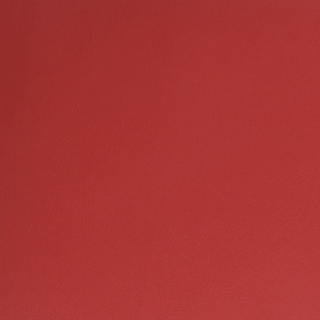 kontorstol kunstlæder vinrød