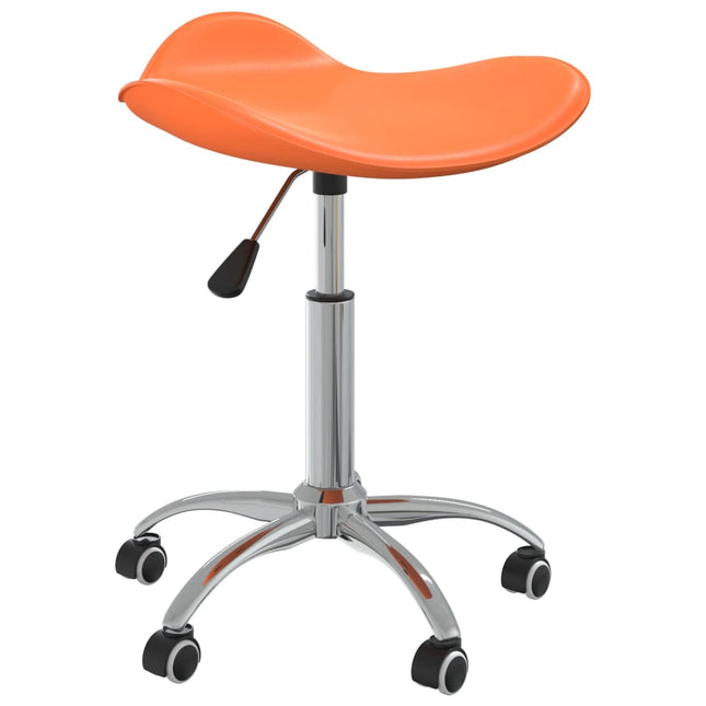 kontorstol kunstlæder orange