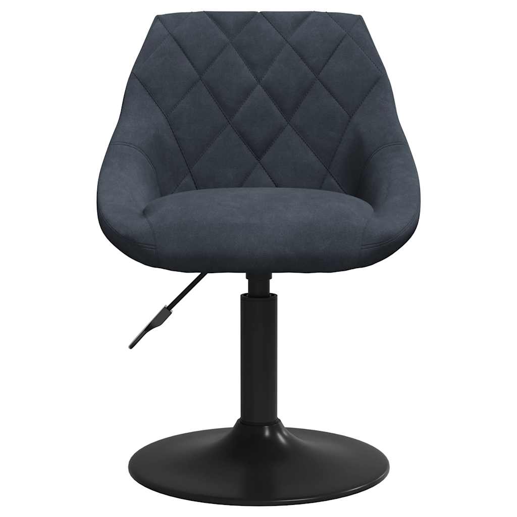 drejelige spisebordsstole 4 stk. fløjl mørkegrå