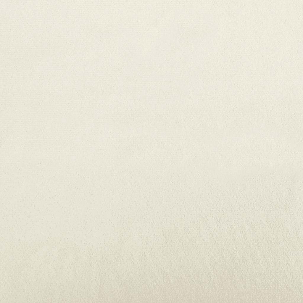 drejelige spisebordsstole 6 stk. fløjl cremefarvet