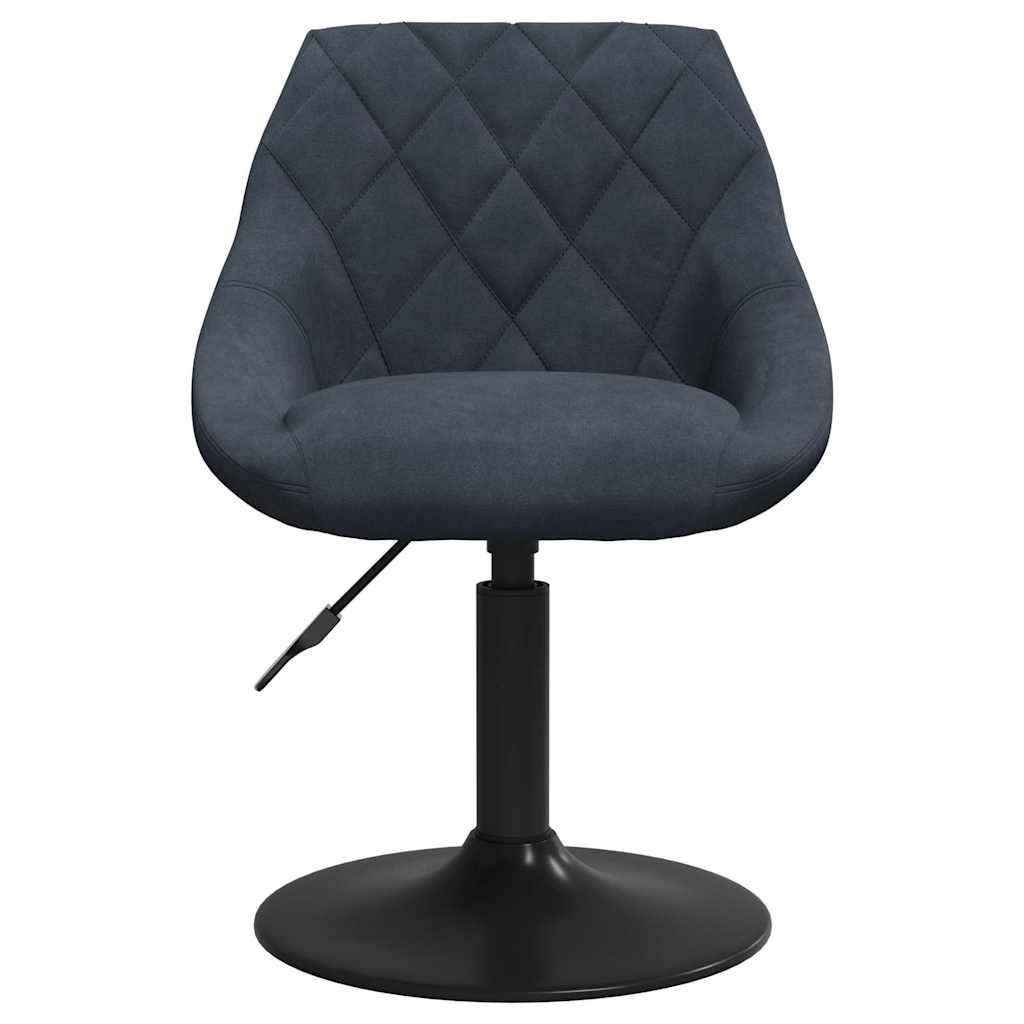 drejelige spisebordsstole 6 stk. velour mørkegrå