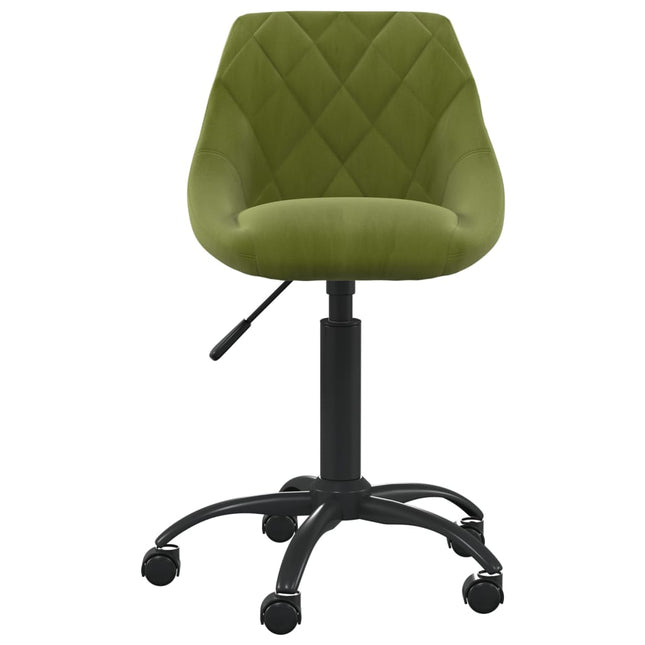 kontorstol fløjl lysegrøn