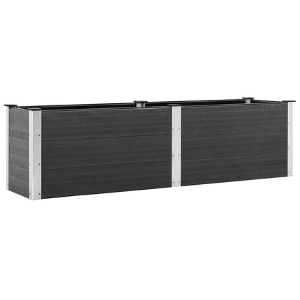højbed 200x50x54 cm WPC grå