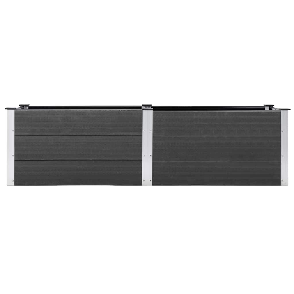 højbed 200x50x54 cm WPC grå