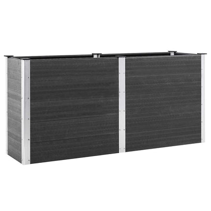 højbed 200x50x91 cm WPC grå