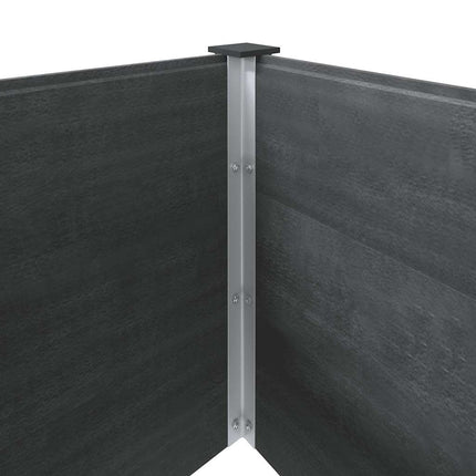 højbed 200x50x91 cm WPC grå