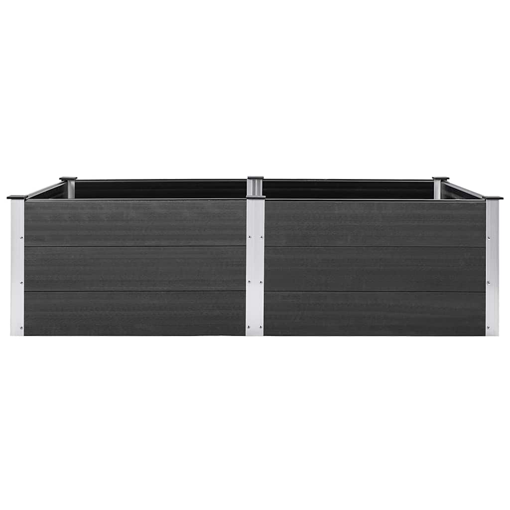 højbed 200x100x54 cm WPC grå