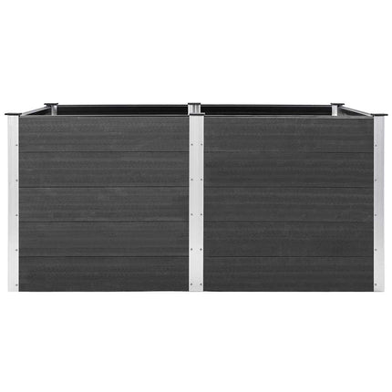 højbed 200x100x91 cm WPC grå