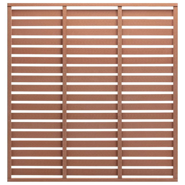 hegnspanel 180x180 cm WPC brun