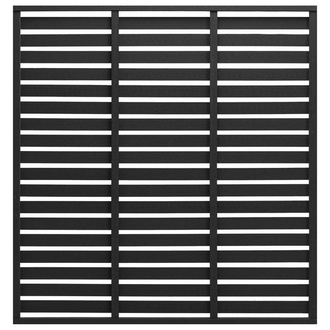 hegnspanel 180x180 cm WPC sort