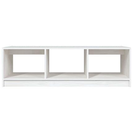 sofabord 110x50x34 cm massivt fyrretræ hvid