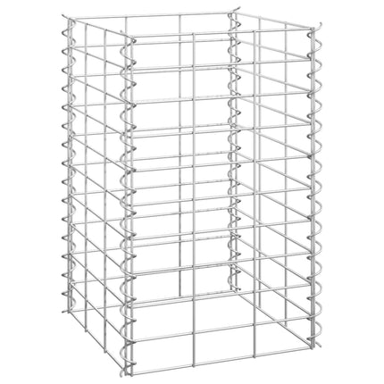 gabion-højbede 3 stk. 30x30x50 cm jern