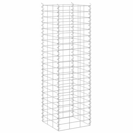 gabion-højbede 3 stk. 30x30x100 cm jern