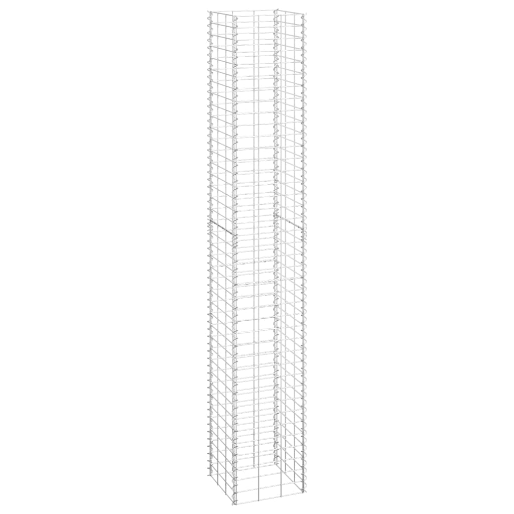 gabion-højbede 3 stk. 30x30x200 cm jern