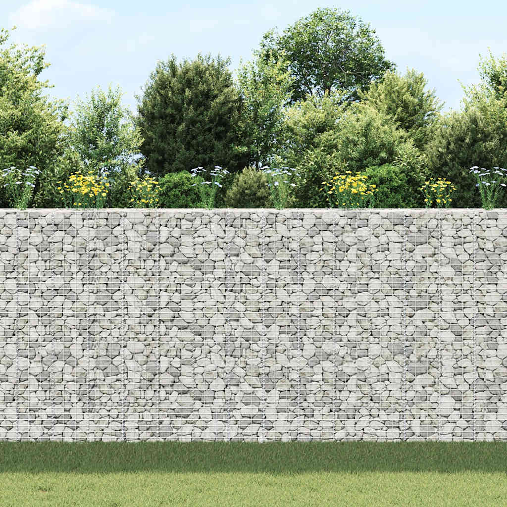 gabion-højbede 3 stk. 30x30x200 cm jern