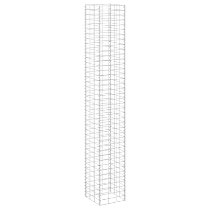 gabion-højbede 3 stk. 30x30x200 cm jern