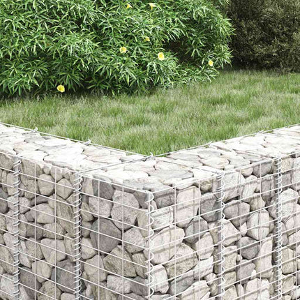 gabion-højbede 4 stk. 30x30x50/100/150/200 cm jern