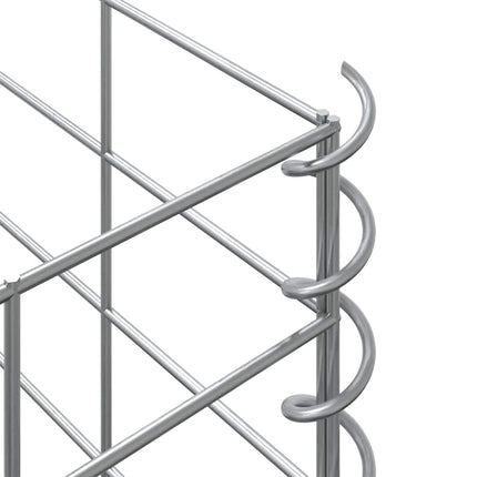 gabion-højbede 4 stk. 30x30x50/100/150/200 cm jern