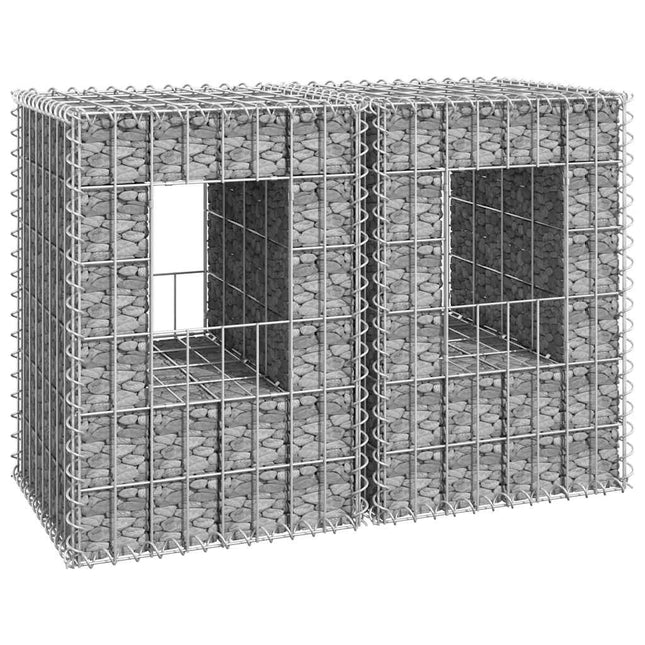 gabionkurve 2 stk. 40x40x60 cm jern