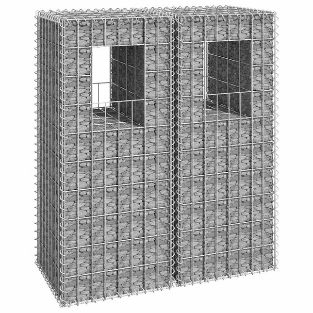 gabionkurve 2 stk. 40x40x100 cm jern