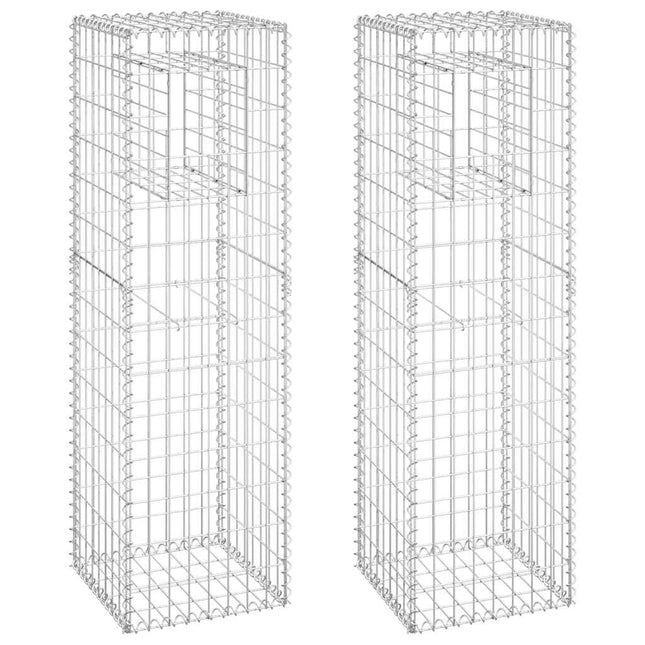 gabionkurve 2 stk. 40x40x140 cm jern