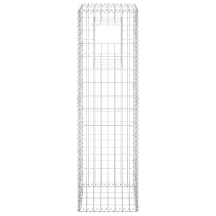 gabionkurve 2 stk. 40x40x140 cm jern