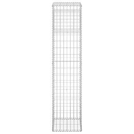 gabionkurve 2 stk. 40x40x180 cm jern