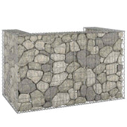 gabionvæg til affaldsspand 180x100x110 cm galvaniseret stål