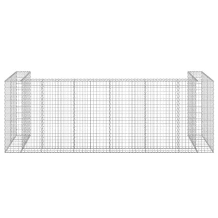 gabionvæg til affaldsspand 325x100x110 cm galvaniseret stål