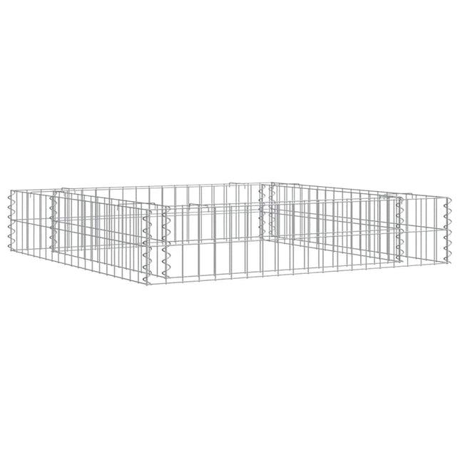gabion-højbed 100x100x20 cm galvaniseret stål