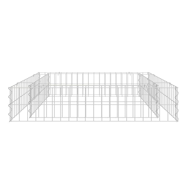 gabion-højbed 100x100x20 cm galvaniseret stål