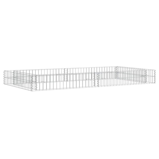 gabion-højbed 200x100x20 cm galvaniseret stål