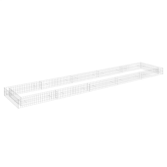 gabion-højbed 500x100x20 cm galvaniseret stål