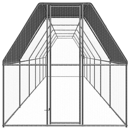 udendørs hønsegård 2x12x2 cm galvaniseret stål