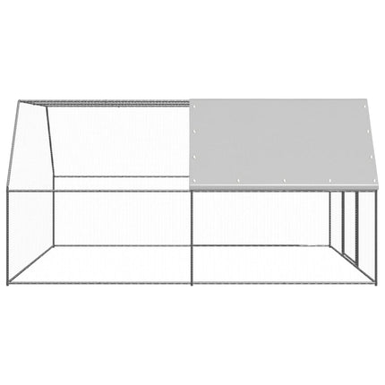 udendørs hønsegård 3x4x2 m galvaniseret stål