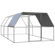 udendørs hønsegård 3x6x2 m galvaniseret stål