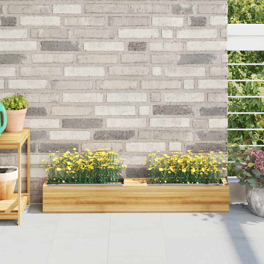 Blomsterkasser til Euro‑paller - 12 stk., 36×13,5×9,5 cm, PP, grå